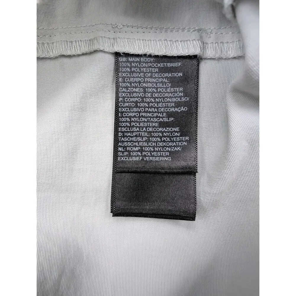 The North Face Class V Belted Shorts Mens Large Gray Cargo Outdoor Lined Hybrid
